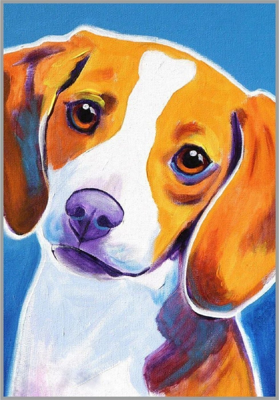 Рисунки животных легкие цветные собаки фото