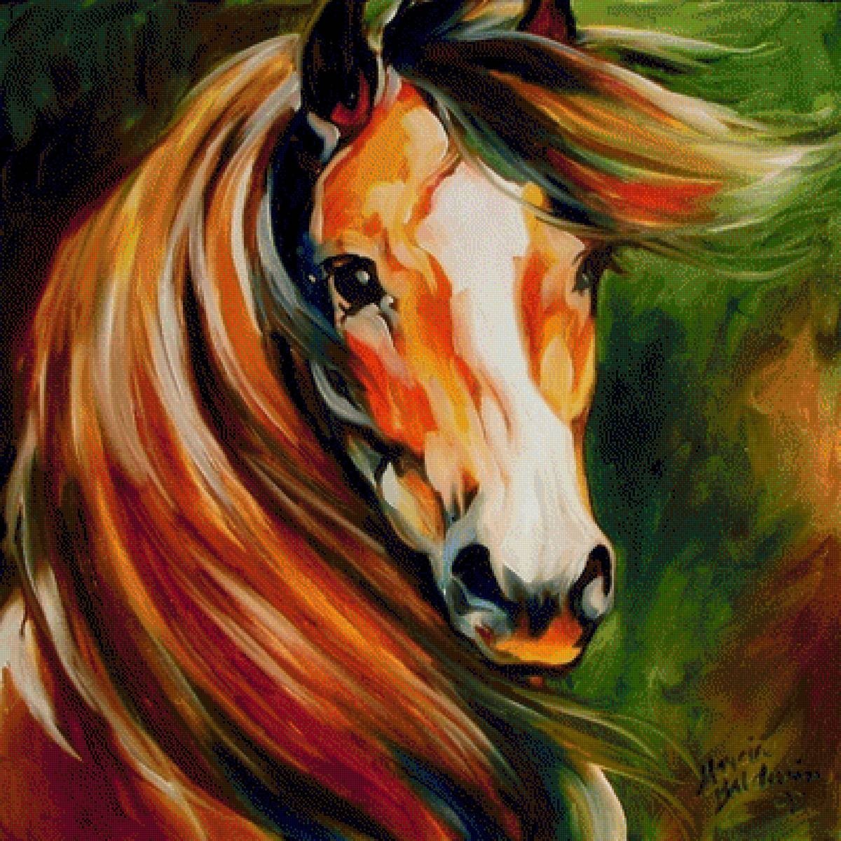 Рисунки животных лошадей фото