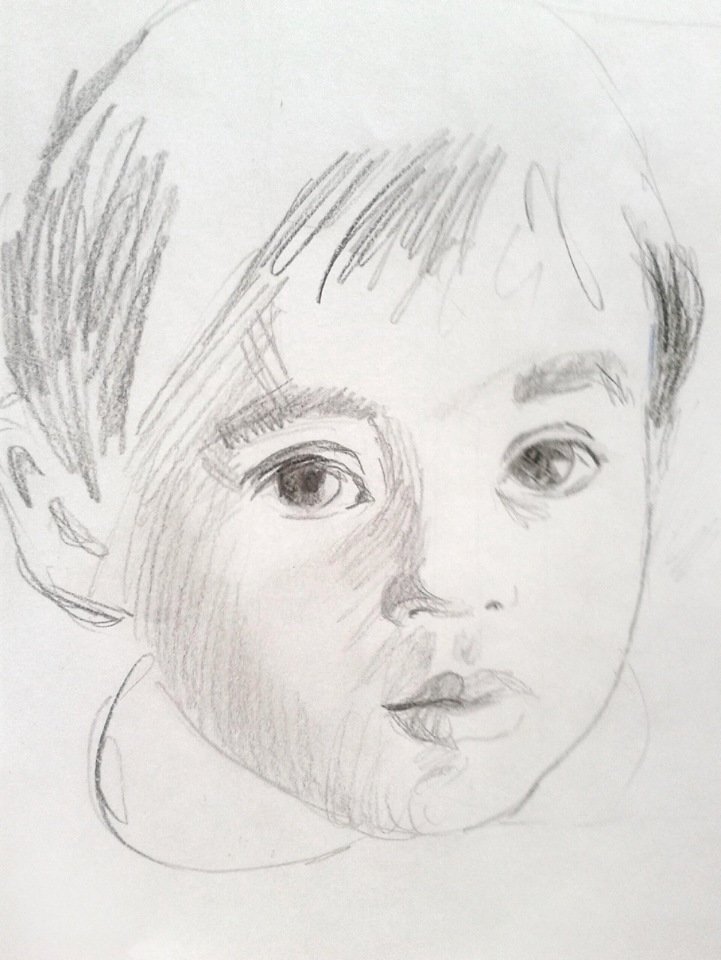 Рисунок автопортрет детский фото