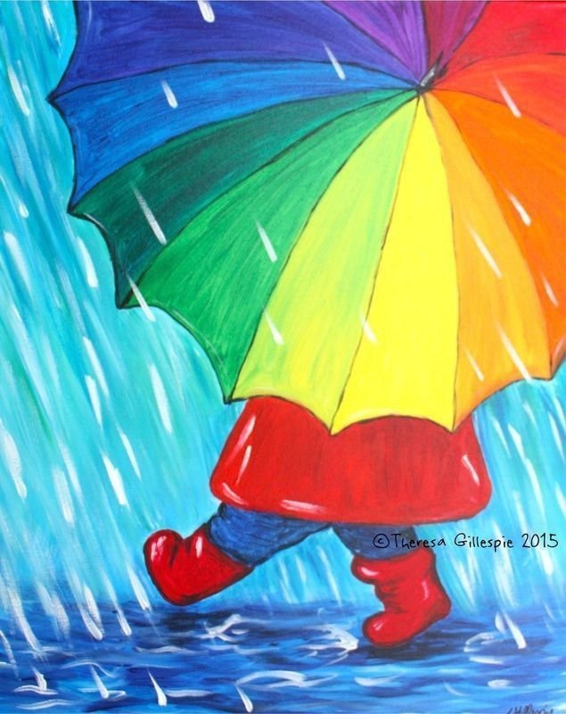 Рисунок детский дождь и радуга фото