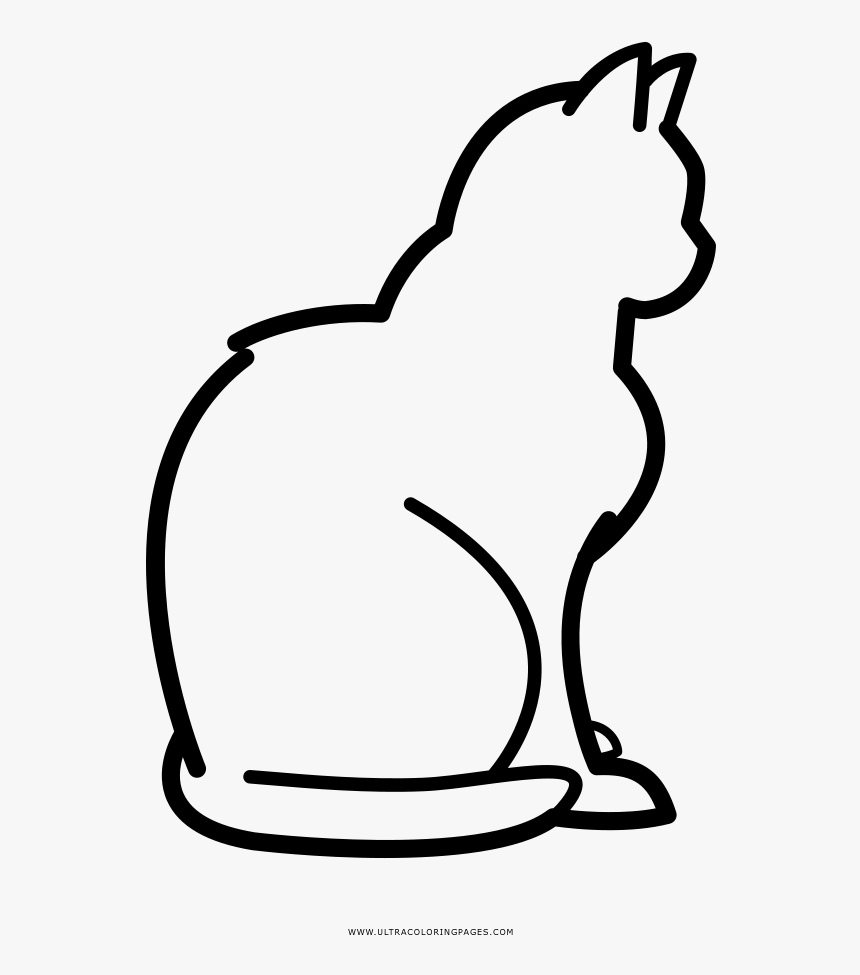 Рисунок детский кошка сидит фото
