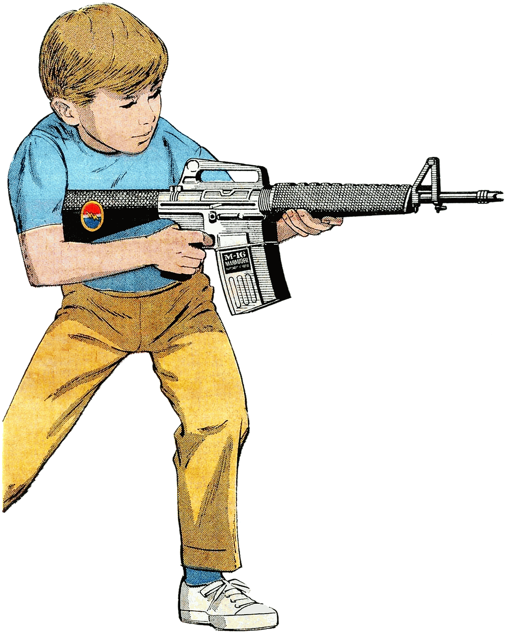 Рисунок детский оружие фото