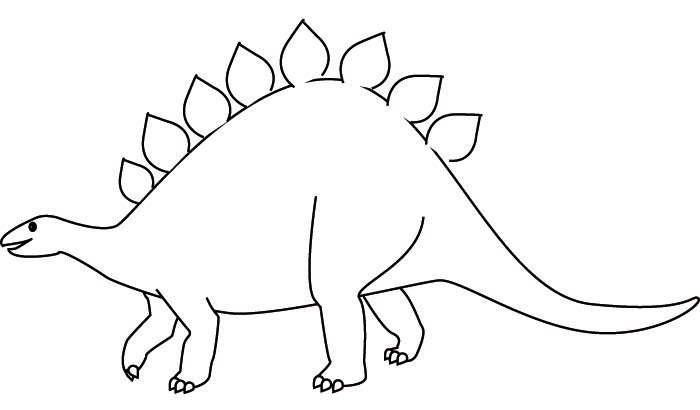 Рисунок динозавра для начинающих фото