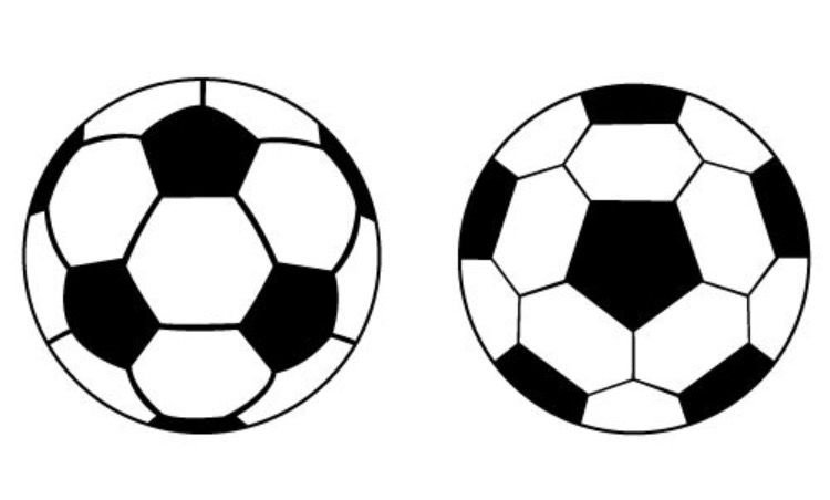 Рисунок футбольного мяча трафарет фото