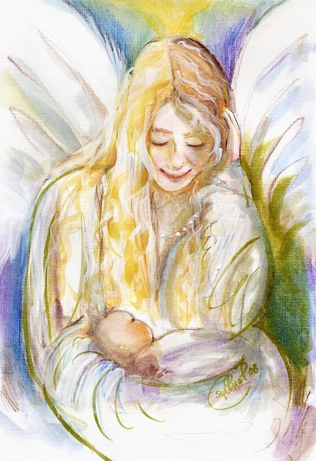 Рисунок на день матери ангел хранитель фото