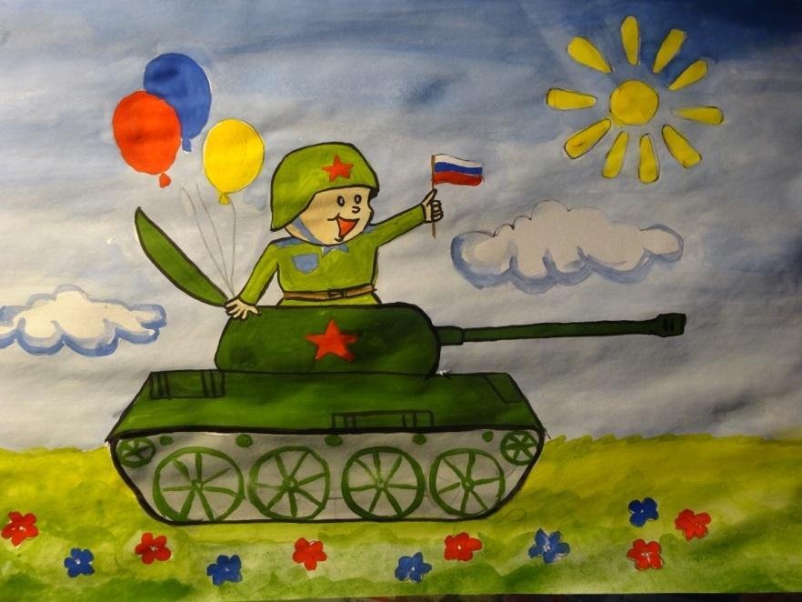 Рисунок на день защитника отечества рисунок фото