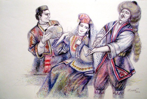 Рисунок на татарскую тему фото