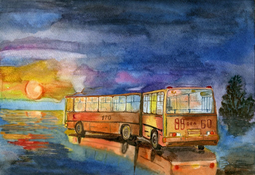 Рисунок на тему автобус фото