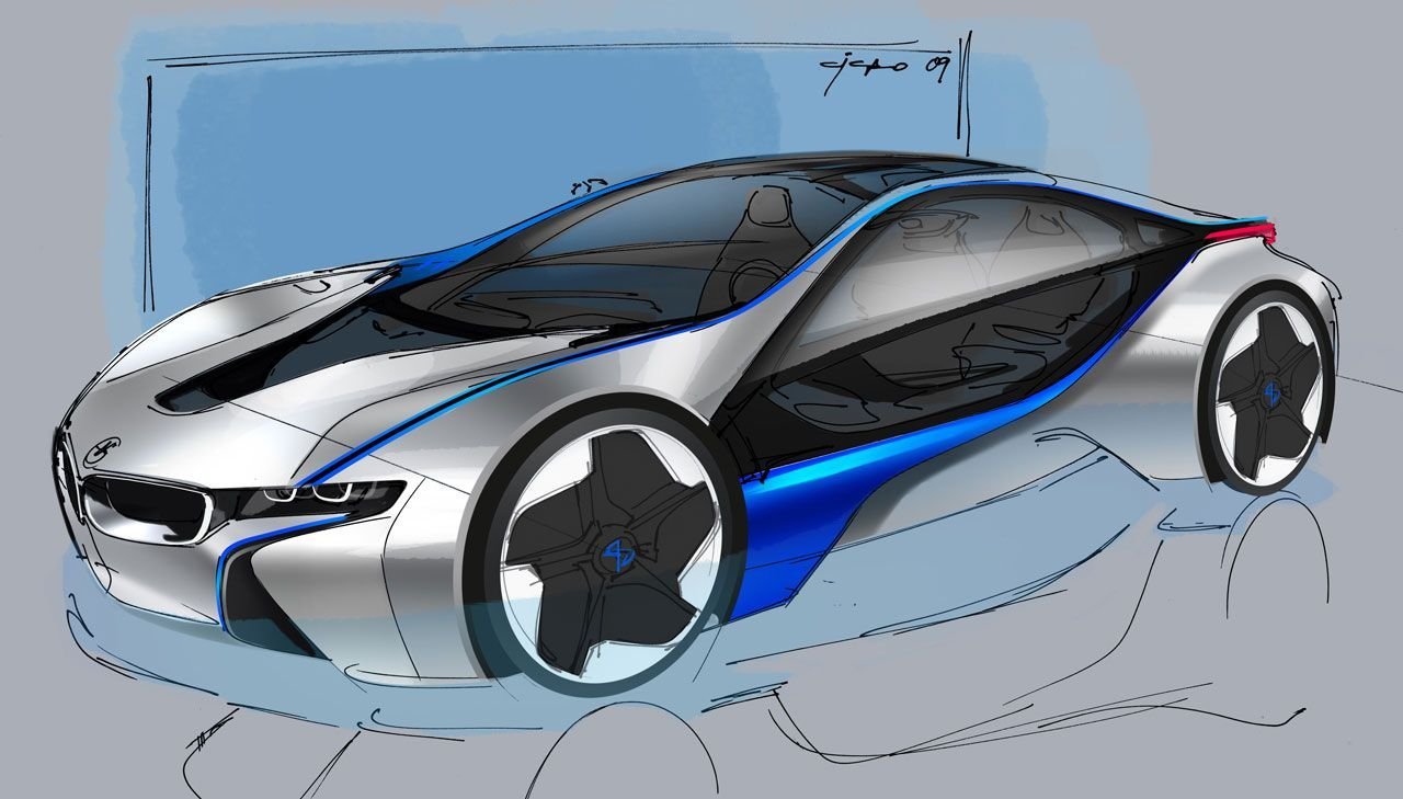 Рисунок на тему автомобиль будущего фото