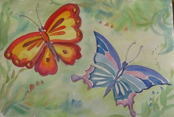 Рисунок на тему бабочка фото