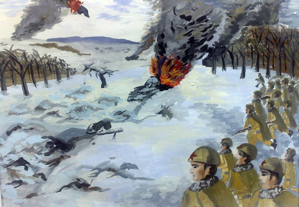 Рисунок на тему битва за Москву фото