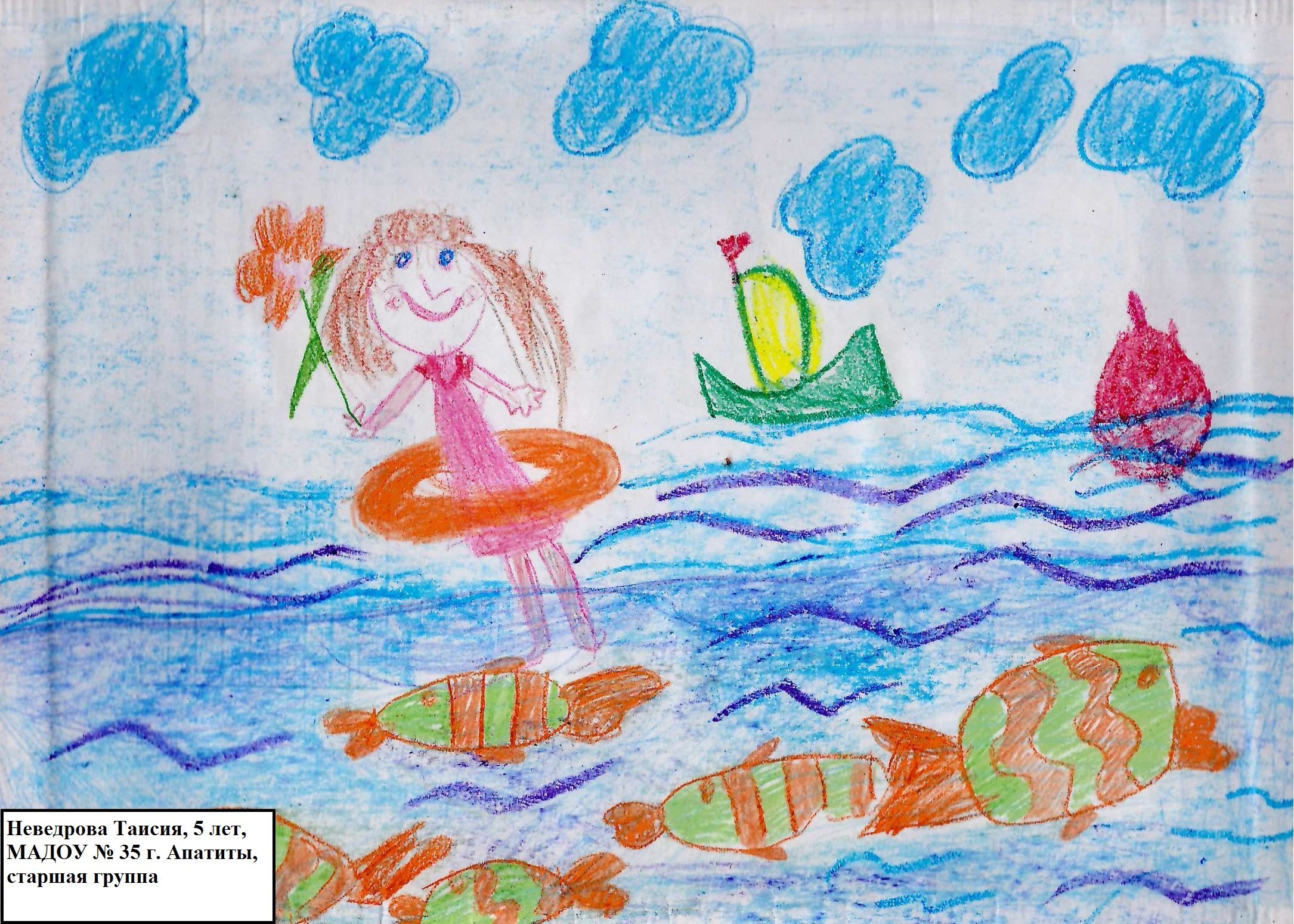 Рисунок на тему дети безопасность вода фото