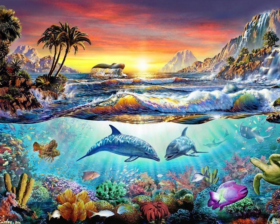 Рисунок на тему дно океана фото