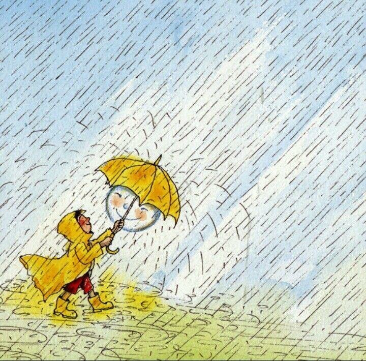 Рисунок на тему дождь фото