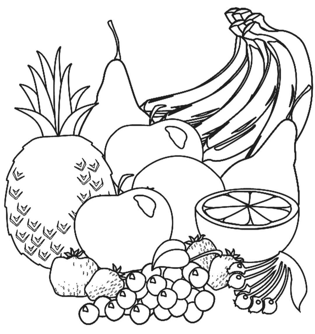 Рисунок на тему фрукты и овощи витаминные продукты фото