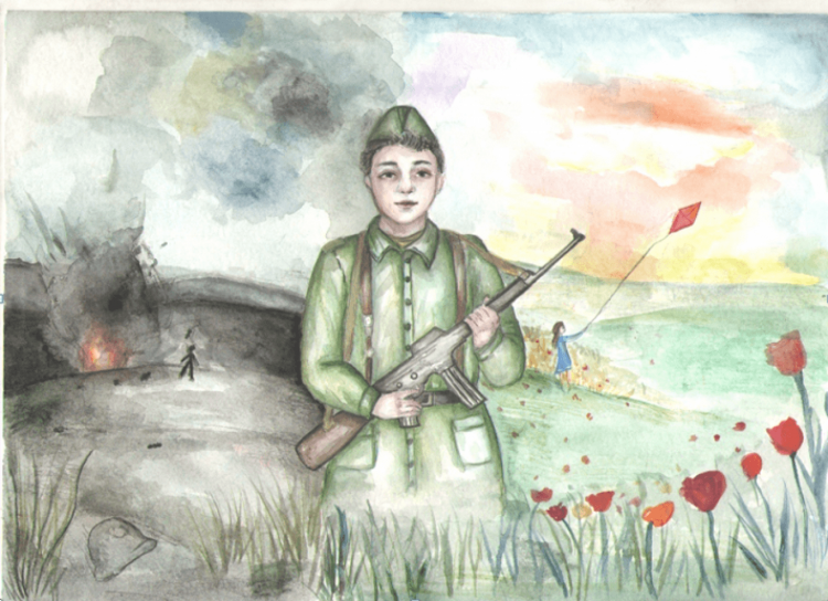 Рисунок на тему герои войны великой отечественной войны фото