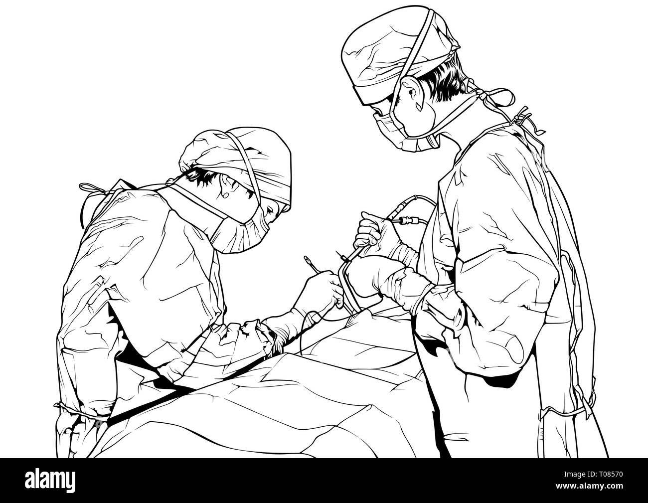 Рисунок на тему хирургия легкий рисунок фото