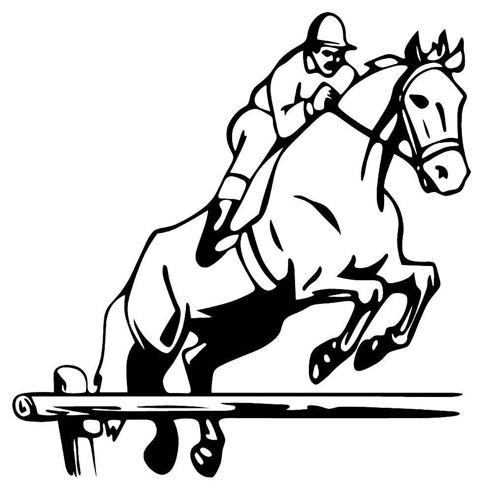 Рисунок на тему конный спорт фото