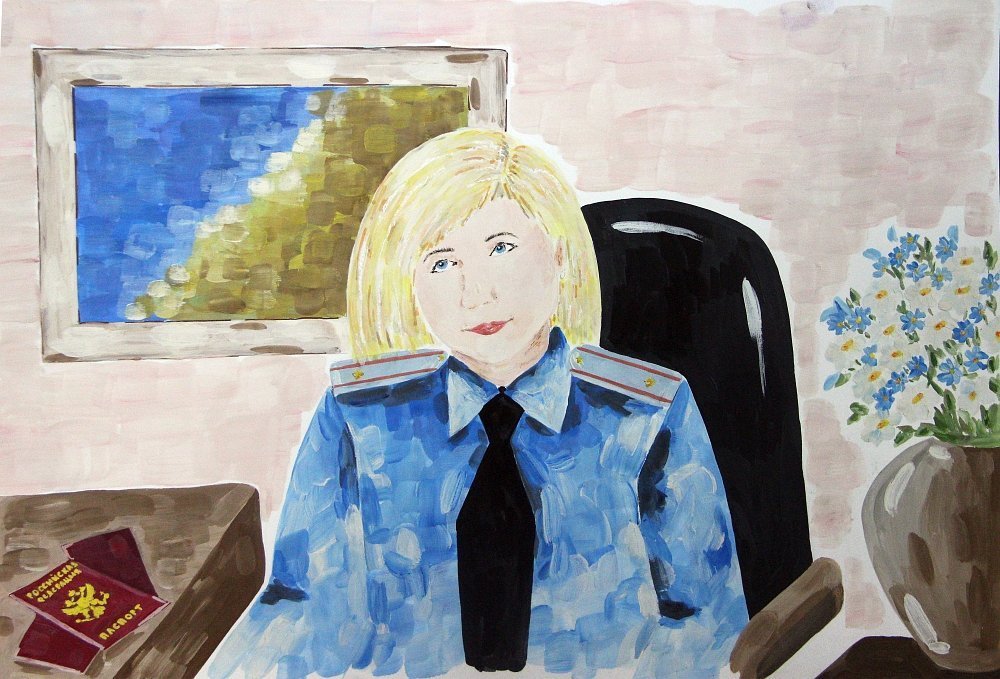 Рисунок на тему мама полицейский фото
