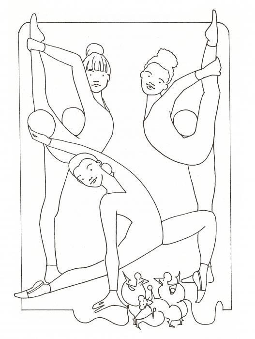 Рисунок на тему мой любимый спорт гимнастика фото