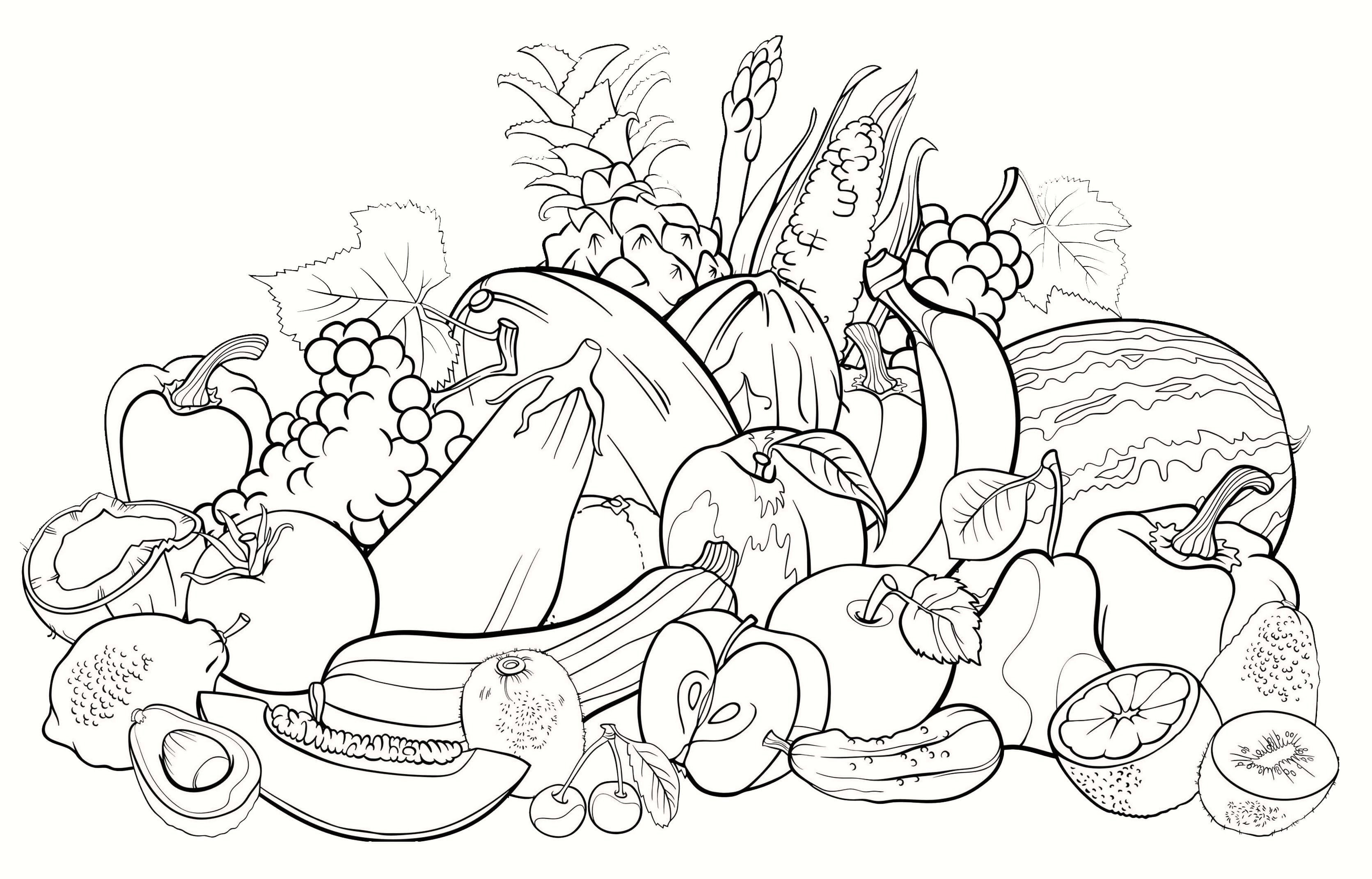 Рисунок на тему осень овощи фото