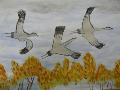Рисунок на тему перелетные птицы в подготовительной группе фото