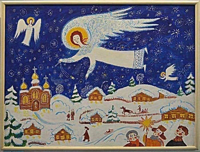 Рисунок на тему православное рождество фото