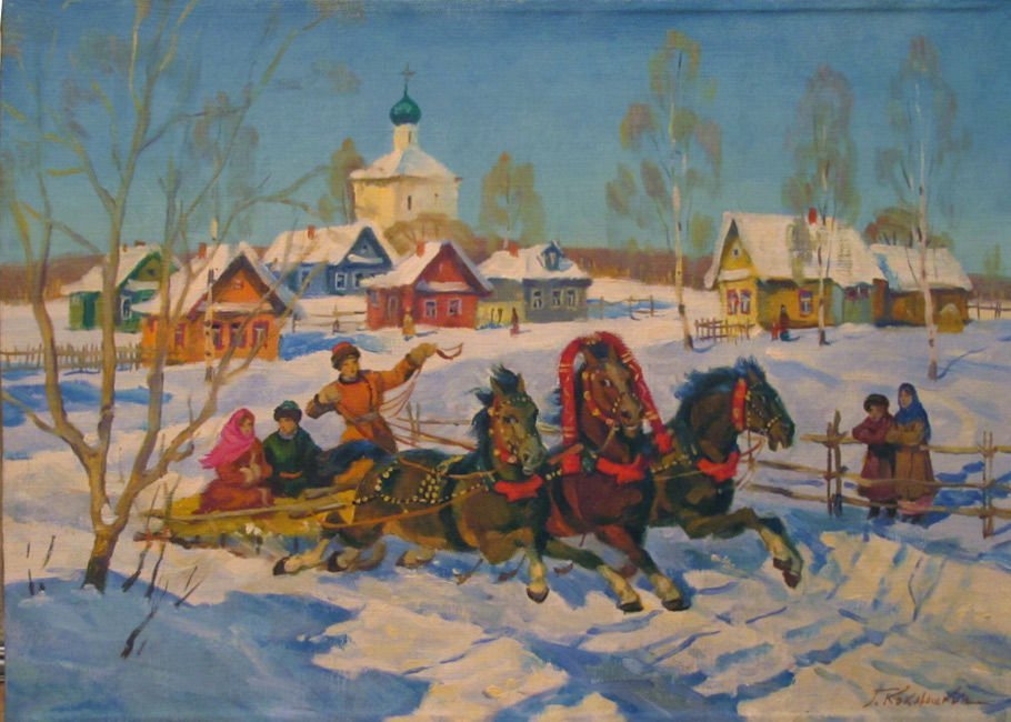 Рисунок на тему праздник в деревне фото