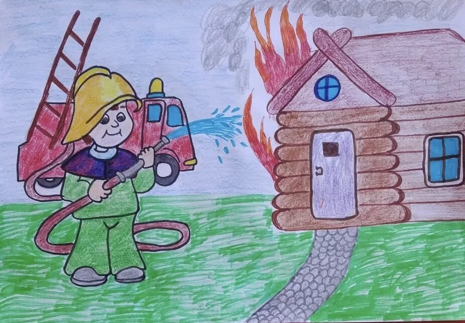Рисунок на тему противопожарная безопасность фото
