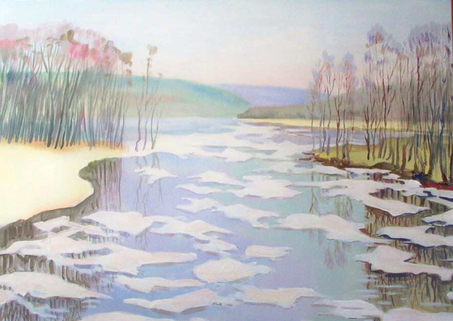 Рисунок на тему река фото