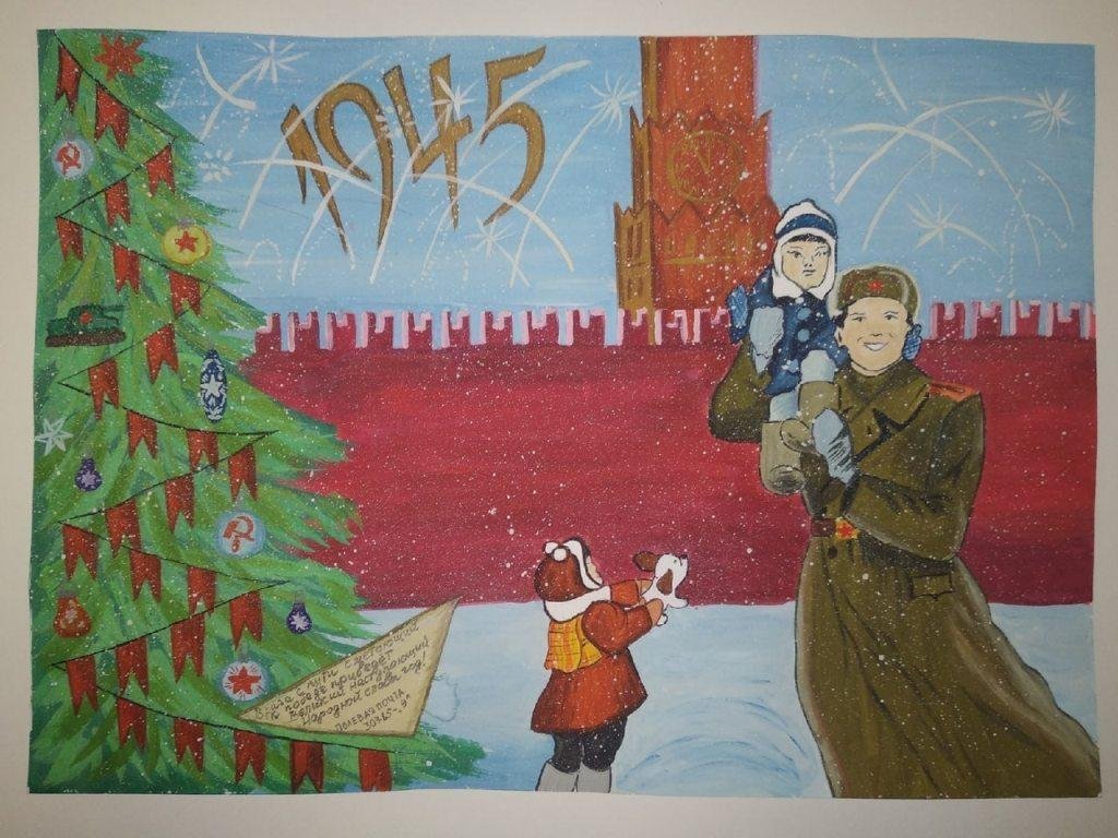 Рисунок на тему с новым годом солдат фото