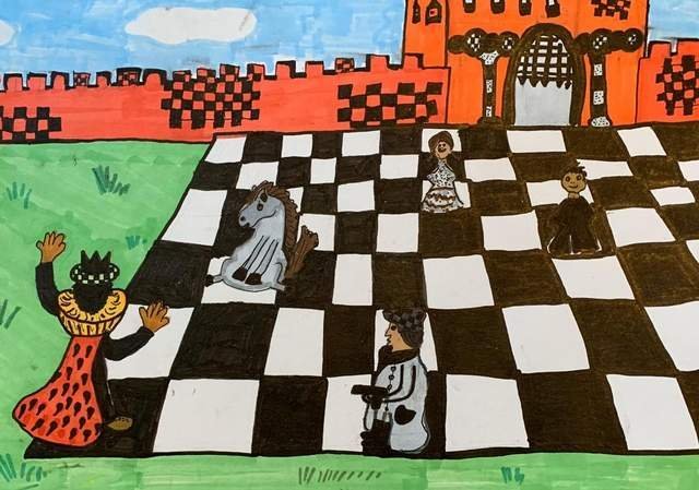 Рисунок на тему шахматное королевство фото