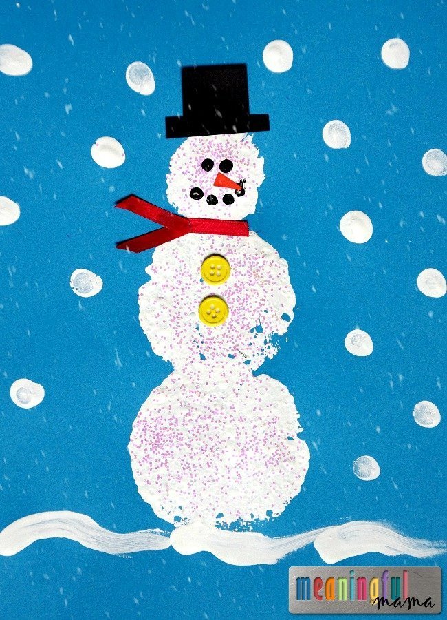 Рисунок на тему снеговик фото