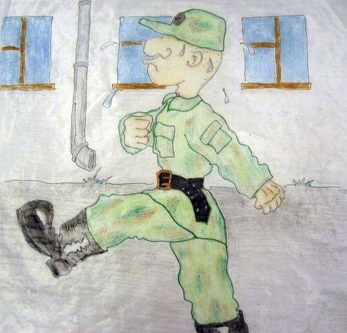 Рисунок на тему солдат фото