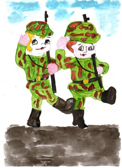 Рисунок на тему солдатушки бравы ребятушки фото