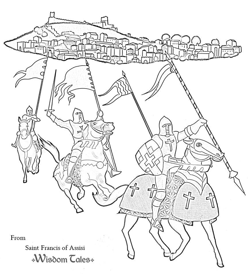 Рисунок на тему средневековый рыцарь фото