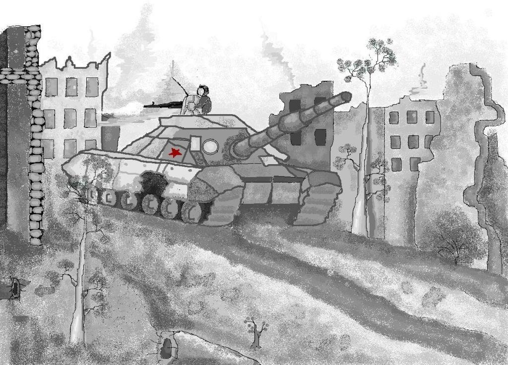 Рисунок на тему сталинградская битва простым карандашом фото