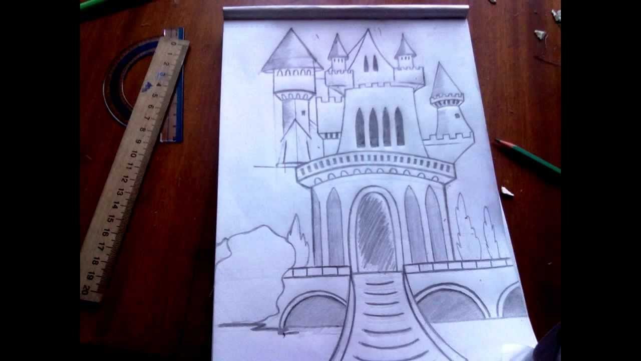 Рисунок на тему старый замок по музыке фото