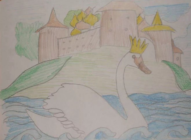 Рисунок на тему царевна лебедь три чуда фото