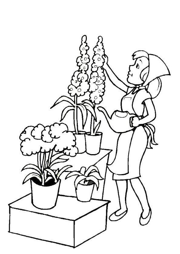 Рисунок на тему цветок в горшке фото