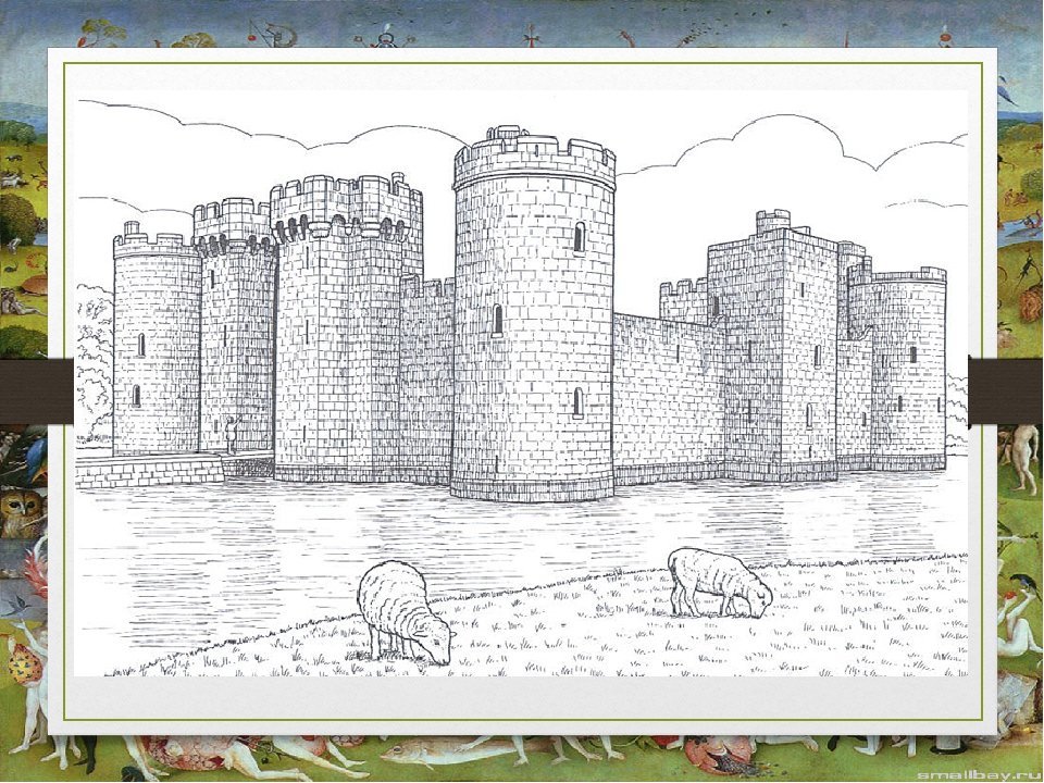 Рисунок на тему в рыцарском замке по истории фото