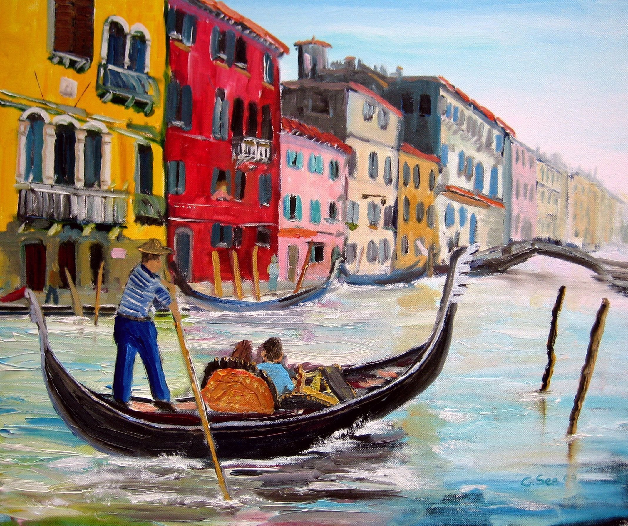 Рисунок на тему венецианская ночь фото