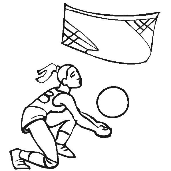 Рисунок на тему волейбол простой фото
