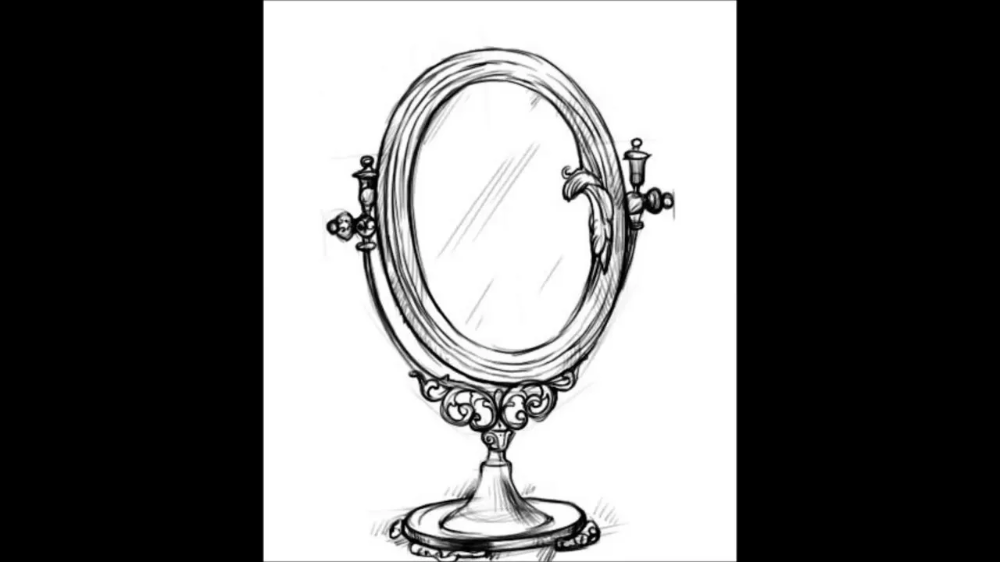 Рисунок на тему волшебное зеркало фото