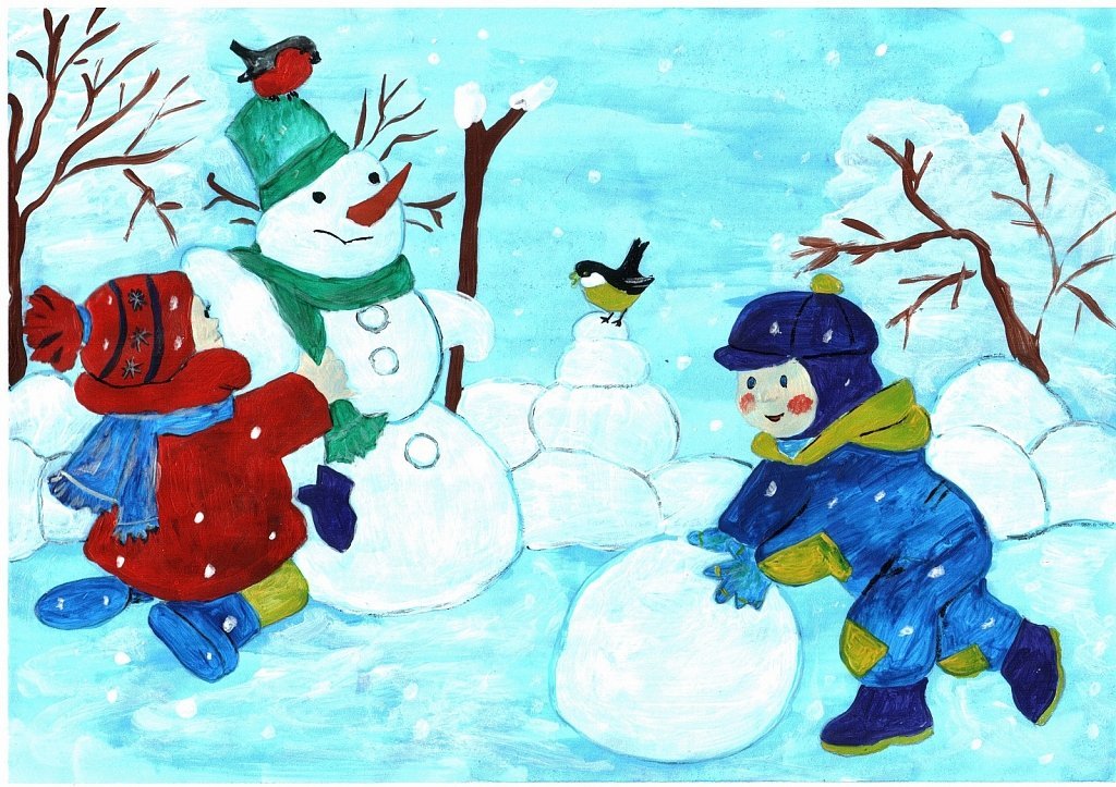 Рисунок на тему зимушка зима фото