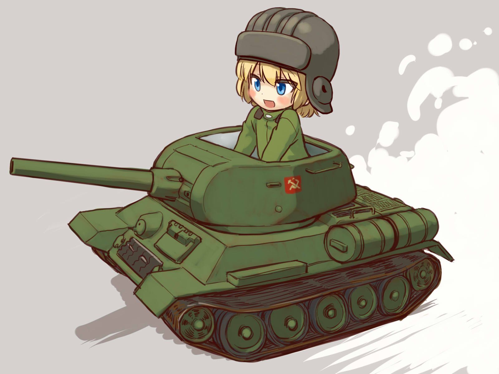 Рисунок танк и человек детский фото