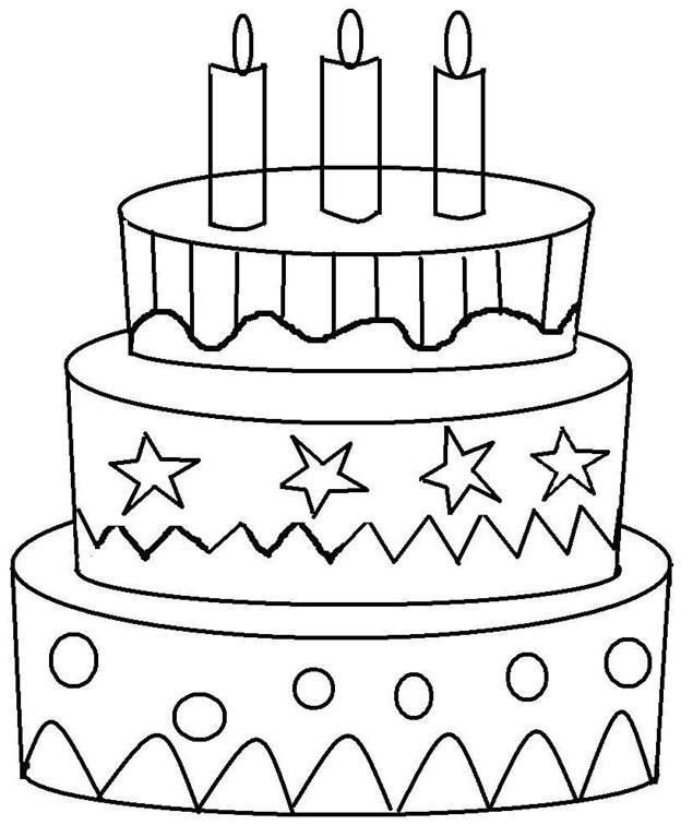 Рисунок торта для детей на день рождения фото