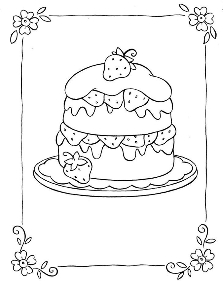 Рисунок тортик на день рождения бабушке фото