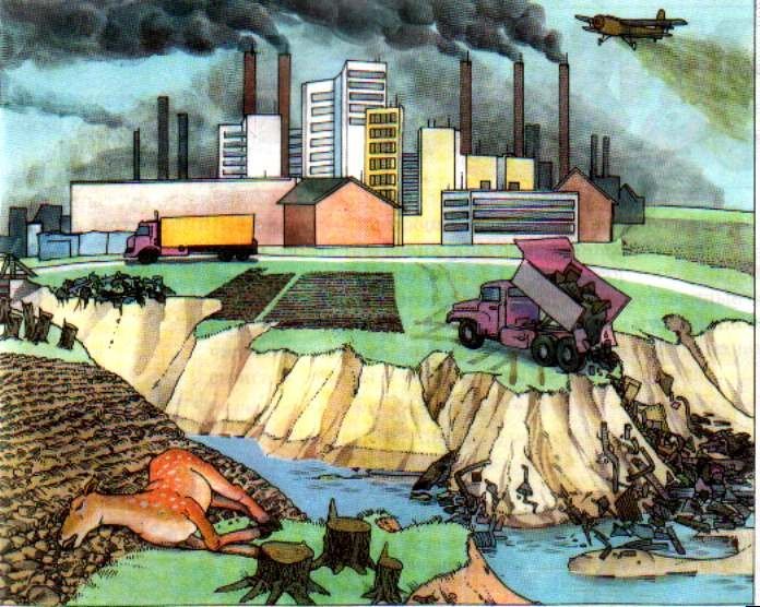 Рисунок завода загрязняющего окружающую среду детский фото