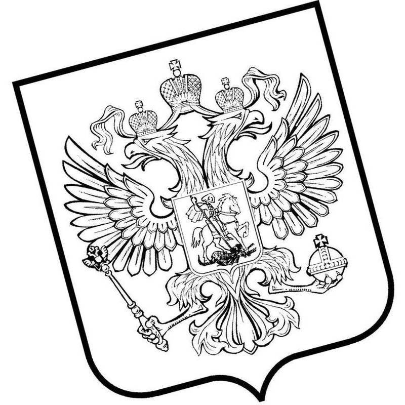 Российский герб детский рисунок фото
